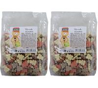 Riga - Biscuits Végé Oursons - Friandise pour Chien - Biscuits Croquants Et Savoureux - Biscuits Végétariens - Pauvres en Matières Grasses - Riches en Vitamines Et Minéraux - 500 g (Lot de 2)