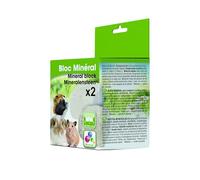 Riga - Blocs Rongeurs - Apport en Calcium, Sels Et Minéraux - Favorise L’Usure des Dents - pour Lapins, Cochons D’Inde Et Hamsters - Composé De Substances Minérales - x2