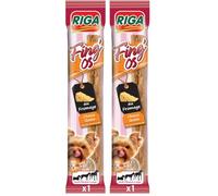 RIGA - Fing'Os Stick - Friandises Chien - Snack Tendre Au Bœuf Fromage - Riche en Vitamines Et Minéraux - sans Sucre Ajouté, Colorant, Conservateur Et Arômes Artificiels - Récompense Idéale - 1 x 12g