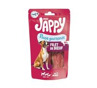 Riga - Jappy Filet de Boeuf - Friandise Chien - Riche en Boeuf - Riche en Protéines - Faible Teneur en Matière Grasse - sans Colorant Ni Additifs - Récompenses Idéales - 80 g
