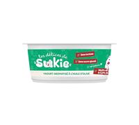 Riga - Les Delices De Sukie Yaourt - Digestion - Friandises Chien - Snack Humide A l'huile d'olive - Yaourt Pasteurisé - sans Lactose, Sucre Ajouté - Gourmandise Naturelle Savoureuse - 110 g