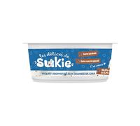 RIGA - Les Delices De Sukie Yaourt - Transit Intestinal - Friandises Chien - Snack Humide Graines De Chia - Yaourt Pasteurisé - sans Lactose, Sucre Ajouté - Gourmandise Naturelle Savoureuse - 110 g