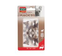 RIGA - Mach'os - Bâtonnet Tressé S - Friandise pour Chien - Riche en Protéines - Au Bœuf - Hygiène Buccale - Mastication Et Récompense - pour Petit Chien - x 7