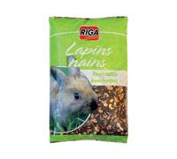 Riga - Mélange pour Lapins Nains - Nourriture pour Rongeurs - Granulés Et Céréales - Riche en Vitamines Et Minéraux - Sain Et Equilibré - 2KG
