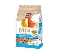 Riga - Menu Mix pour Canaris - Mix Vitaminé - Nourriture pour Oiseaux - Graines Et Céréales - Riche en Alpiste, Protéines Et Amidon - sans Colorant, Ni Conservateurs - Sain Et Équilibré - 1 kg