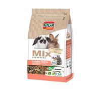 Riga - Menu Mix pour Lapins Nains Sensibles - Formule Allégée - Céréales, Fruits Et Légumes - Riche en Vitamines Et Minéraux - sans Colorant - Sain Et Équilibré - 700G