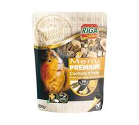 Riga - Menu Premium pour Cochons d'Inde - Mélange De Graines, Céréales, Légumes Et Fruits - Concept Tri-Nutrition - Riche en Vitamine C Et Minéraux - Élaboré par des Vétérinaires - 500 g