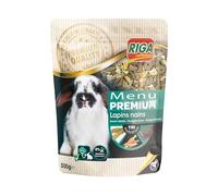 Riga - Menu Premium pour Lapin Nain - Mélange De Graines, Céréales, Fruits Et Légumes - Concept Tri-Nutrition - Fibres, Vitamines Et Minéraux - Élaboré par des Vétérinaires - 500 g