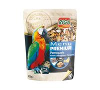 Riga - Menu Premium pour Perroquets - Mélange de Graines, Céréales, Fruits Et Noix - Riches en Vitamines Et Minéraux - Élaboré par des Vétérinaires - 1 kg