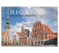 Riga - Metropole des Baltikums (Wandkalender 2026 DIN A4 quer), CALVENDO Monatskalender: Lettlands Hauptstadt in einem imposanten Porträt.