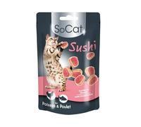 Riga - Miouly Sushi - Friandise pour Chat Riche en Poulet et en Poisson - Source de Protéines - Paquet de 100g