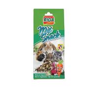 Riga - Mix Snack Aux Légumes - Aliment Complémentaire pour Rongeurs - Lapins, Cochons D’Inde, Octodons, Chinchillas - Riche en Fibres Et Vitamines - Récompense Naturelle Idéale - 85G