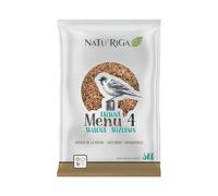 Riga - NATU'RIGA - Menu 4 Saisons - Mélange De Graines Et Céréales - Nourriture Oiseaux Extérieur - Recette Énergétique - Toute Saison - 3KG