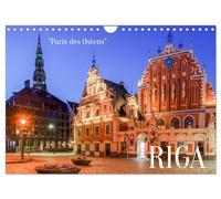 Riga - Paris de l'Orient (calendrier mural 2026 DIN A4 paysage) - Calendrier mensuel CALVENDO