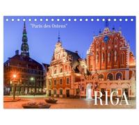 Riga - Paris des Ostens (Tischkalender 2026 DIN A5 quer), CALVENDO Monatskalender: Riga gehört zu den schönsten Städten im Baltikum.