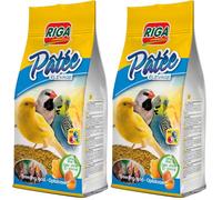 Riga - Pâtée d'Élevage pour Oiseaux - Aliment Complémentaire Oiseaux Granivores - Aux Œufs Et Au Miel - Riche en Vitamines Et Protéines - Reproduction, Couvaison Et Sevrage - 100G (Lot de 2)