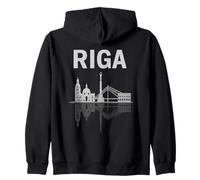 Riga Skyline Capitale lettone Riga Lettonie Souvenir Sweat à Capuche