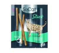 Riga - SoCat Stick Au Canard - Friandise Chat - Friandise Tendre Et Savoureuse - Riche en Canard - Riche en Protéines Et en Vitamines - sans Colorant Et sans Céréales - Récompense Idéale - 3 x 6g