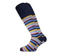 RIGACASH3S Chaussette en laine + cachemire long pour homme - Jaune - L