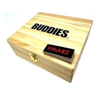 Rigasz Boîte de rangement en bois pour rouler