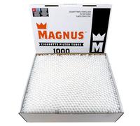Rigasz Magnus Lot de 1000 tubes filtrants vides ordinaires 8 mm