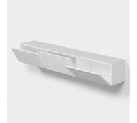 CALICOSY - Meuble TV suspendu 3 portes blanc L180 cm - Rigel - Blanc