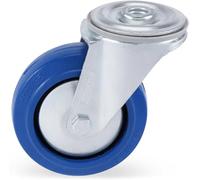 Riggatec roue pivotante avec platine ronde 100mm BLUE WHEEL