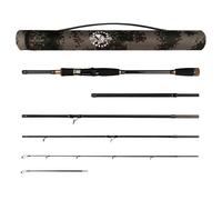 Rigged and Ready Predator Max Spin-Cast Unique Predator-Spin-Baitcast Powerful Travel Fishing Rod +Micro Trigger +Extension +2 Tips, 4 Lengths & Cast Weights