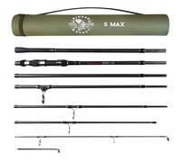 Rigged and Ready S Max. Big Fish Powerful Predator Surf Travel Fishing Rod + 2 Tips Hi-Carbon 360cm+320cm 11’ 10”+10’ 6” Rod Options Compact Rod 59cm Case 66cm. Cast W 100+170g
