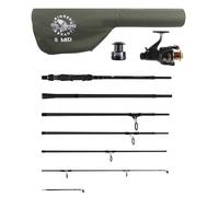Rigged and Ready S Mid Rod & Reel Combinaison. Canne puissante pour carpe, prédateur et mer légère + 2 embouts + étui. 320 cm + 270 cm (8,85') options + moulinet d'appât RR5000 + bobine de rechange