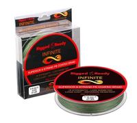 Rigged and Ready Tresse de pêche haute performance infinie 4,5 kg 4,5 kg Ligne enduite de PE 200 m Tresse 8 brins de diamètre bas non étiré Long Cast résistant à l'abrasion Fast Sink River Lake Sea