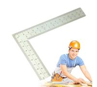 Right Angle Ruler - L-Square Framing Tools Square Rulers - Multipurpose 90 Degree High Precision Measuring Tool | Strong And Sturdy For Making Layouts Leather Design Engineer Roofing