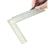 Right Angle Ruler - Woodworking Square for Precise Measurements, L-Square Framing Tool, Double-Sided 90-Degree Measuring Tool for Carpentry, Roofing, and Construction Layouts