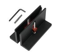 Right Angle Spline Jig, Woodworking Tenon Corner Clamp, Precision Table Saw Aluminum Jigs, Window Frame Angle Guide Tool for Joinery Projects and Home Carpentry 1.97x3.94 inches