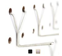 Right Arrange Lot de 50 crochets en acier inoxydable pour panneau perforé de 2,5 cm de long - Ne tombent pas, s'adaptent à n'importe quel panneau perforé - Organisez les outils, accessoires, établi,