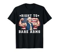 Right To Bare Arms Drapeau américain 4 juillet George Washington T-Shirt