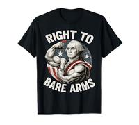 Right to Bare Arms George Washington Salle de sport amusante du 4 juillet T-Shirt