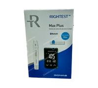 Rightest Glucomètre Biogine Max Plus, Kit de Test de Glycémie avec Bandelettes USB