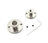 Rigid Flange Coupling Connector, 3/3.17/4/5/6/6.35/7/8/10/11/12/mm Rigid Flange Coupling Motor Guide Shaft Coupler Connector With Screw(A 10mm) 2pc(A 4mm)