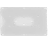 Rigid Plastic Card Holder (2 Pieces) For Credit Cards Magnetic Card Atm Permit Id Card Green Pass, Transparent/Green