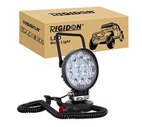 RIGIDON 1 Pcs 10 cm 4 pouces 42W feux de travail aimanté, phare de travail led rond, 12V 24V lampe avec base magnétique, led spotlights pour offroad Voiture camions SUV 4x4 tracteur