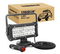 RIGIDON 1 Pcs 18 cm 7 pouces 36W feux de travail aimanté, phare de travail led carré, 12V 24V lampe de travail led avec base magnétique, led spotlights pour offroad voiture camions SUV 4x4 tracteur