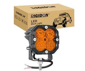 RIGIDON 1 x mini phare travail led, 3 pouces 30W 3000lm feu antibrouillard