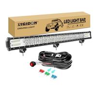 RIGIDON 100cm 40 Pouces 540W LED Light Barre avec 12V Faisceau Faisceau kit | triple rangée, 6000K blanc, étanche, barre lumineuse led, pour offroad Véhicules Voiture camions ATV SUV UTE 4x4 , auxiliaire