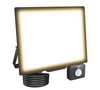RIGIDON 100W Projecteur LED Avec Détecteur de Mouvement, 10000LM 4000K Blanc chaud Spot LED Extérieur Avec Détecteur IP66 Etanche, Éclairage de Sécurité Extérieur pour Jardin Patio Garage Terrasse