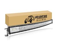 RIGIDON 105 cm 540W Rampe Led 4x4 Incurvée, 42 pouces Led Barre Lumineuse | Triple rangée, étanche, Rampe Eclairage Bare 12V 24V pour Hors Route Véhicule Voiture Camion Tracteur SUV ATV, 6000K Blanc