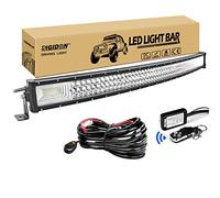 RIGIDON 105cm 540W incurvée led light barre 12V stroboscopique faisceau kit | 42 pouces, étanche, 6000K blanc, barre lumineuse led, lampe auxiliaire, pour offroad véhicules voiture camions ATV SUV 4x4