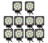 RIGIDON 10x 10cm 4 pouces 27W phare de travail led carré feu antibrouillard
