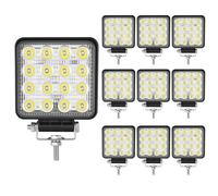 RIGIDON 10x 10cm 4 pouces 48W phare de travail led carré feu antibrouillard