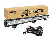 RIGIDON 110 cm 288W led light barre avec Faisceau de Câblage kit, 44 pouces 12V 24V barres d'éclairage, lumineuse lampe pour offroad Véhicules Voiture camions 4x4,6000K rampe de phare